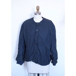 VTG 60’s dyed navy blue padded jacket liner
